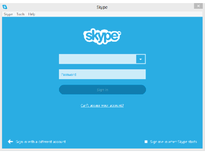 Skype screenshot