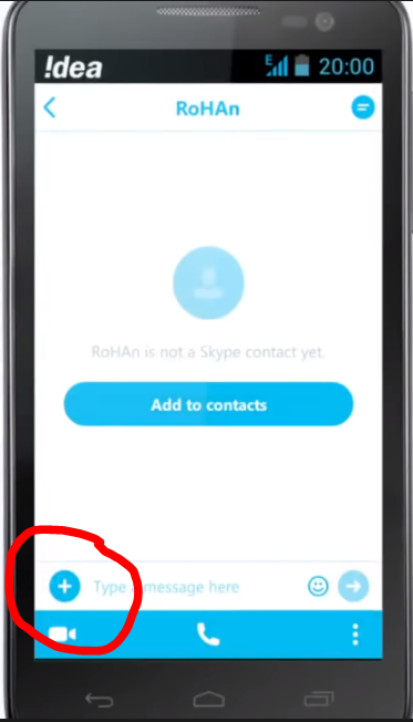 Skype screenshot